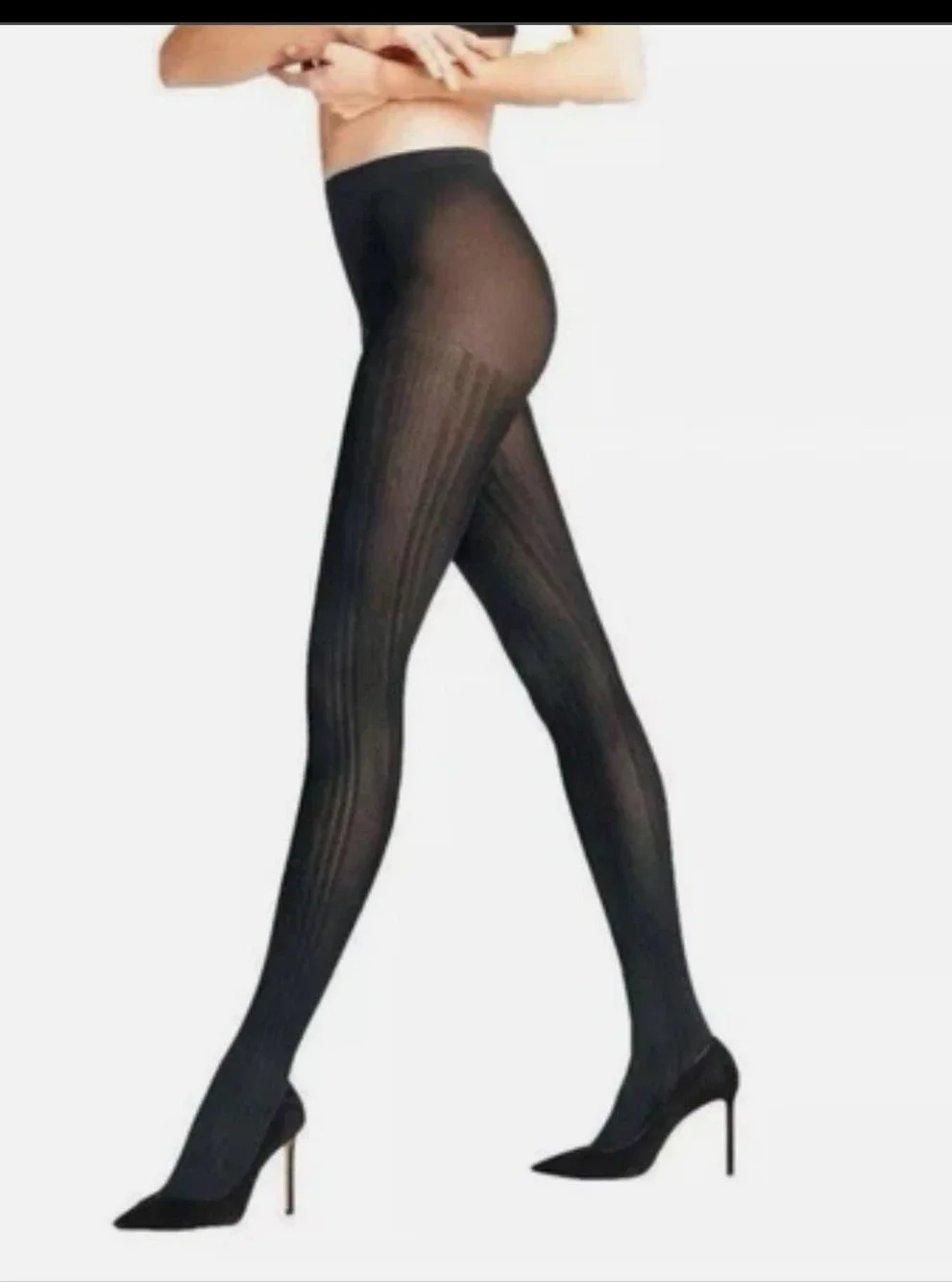 FALKE 40669 MARINE FASHION PRIME RIBBED TIGHTS 60 DEN APPEARANCE /SIZE: SMALL